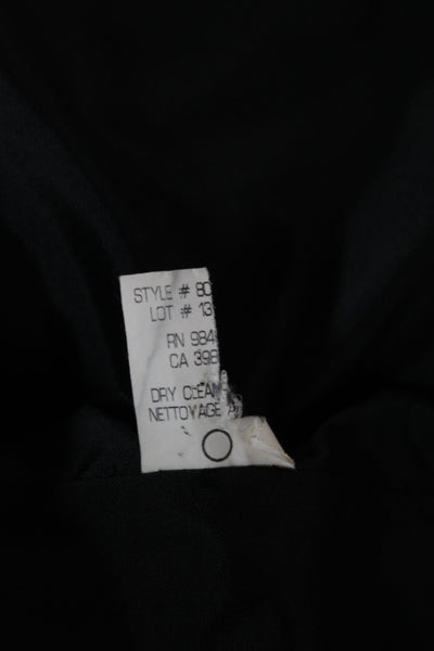 Theory Womens Basic Jacket Black Button Long Sleeve Size 8
