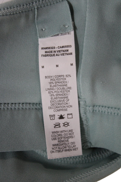 Nike Womens Sports Bra Green Polyester Blend Sleeveless Size M