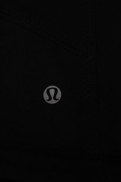 Lululemon Womens Black Track Jacket Zip Polyester Size 6