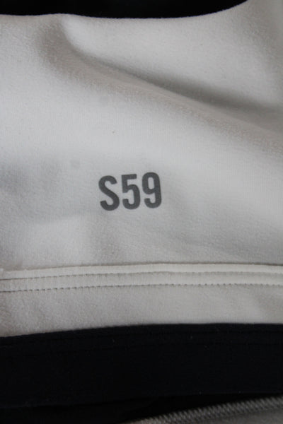 Splits 59 Womens Sports Bra Blue Colorblock Sleeveless Pullover Size S