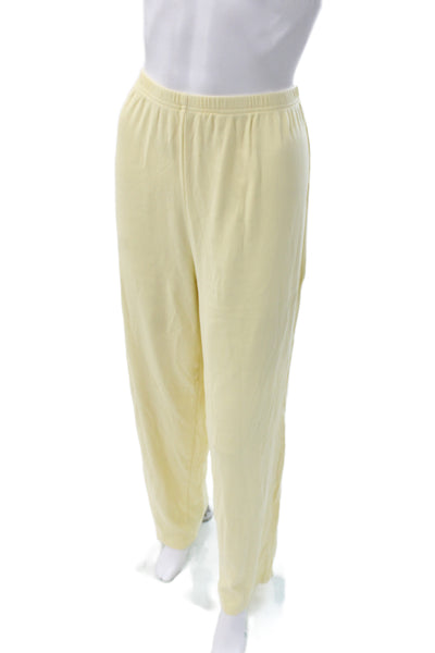 Eleven Eleven Women Yellow Casual Outfit Set Short Sleeve Button Size S