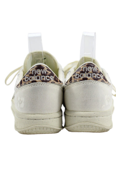 New Balance X Ganni Womens Suede Low Top Lace Up Sneakers White Size 8