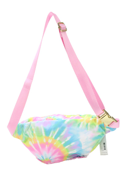 Stoney Clover Lane Womens Tie Dye Print Fanny Pack Handbag Multi Colored