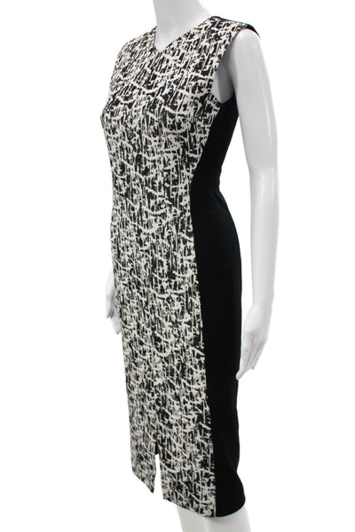 Jason Wu Women Sheath Black V Neck Sleeveless Full Length Dress Size 0
