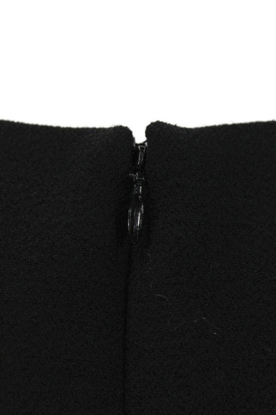 Michael Kors Collection Women Sheath Dress Black Wool Knee-Length Size 8