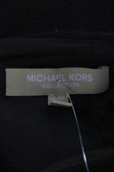 Michael Kors Collection Women Sheath Dress Black Wool Knee-Length Size 8
