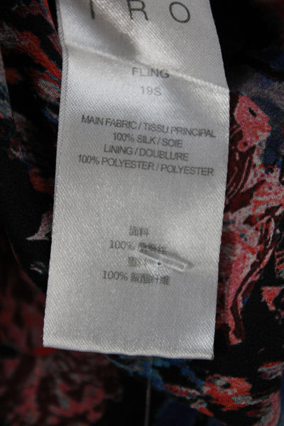 Heidi Wynne Women Maxi Dress Black V-Neck 3/4 Sleeve Cotton Blend Boho Size M