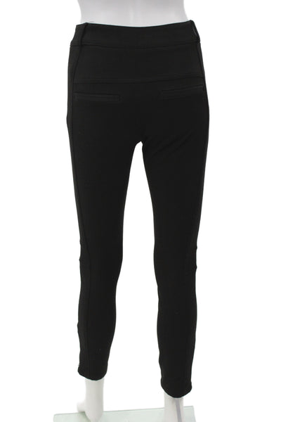 Veronica Beard Womens Ankle Biker Pants Black Button Size 0