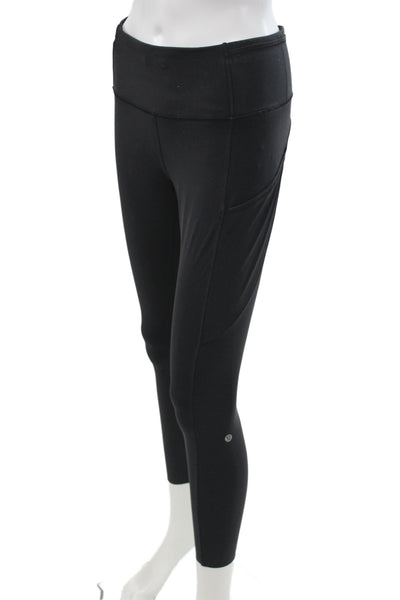 Lululemon Women Ankle Leggings Black Sports Size 8