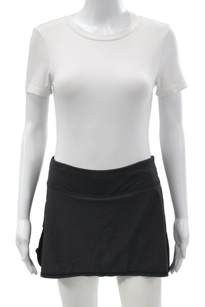 Lululemon Womens Athletic Black Cotton Skort Size 6