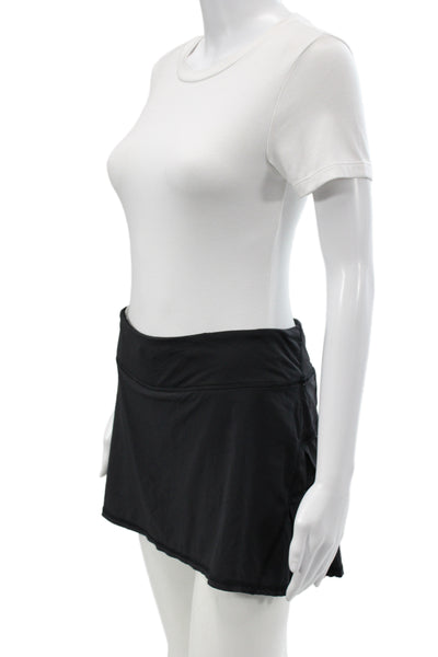 Lululemon Womens Athletic Black Cotton Skort Size 6