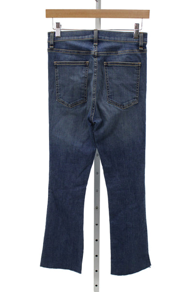 Veronica Beard Women Flared Jeans Blue Cotton High Rise Size 25