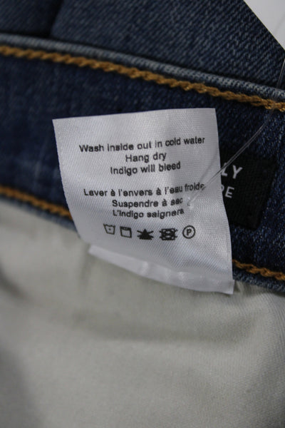 Veronica Beard Women Flared Jeans Blue Cotton High Rise Size 25