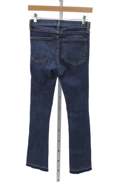 Veronica Beard Womens Bootcut Jeans High Rise Blue Cotton Blend Size 25