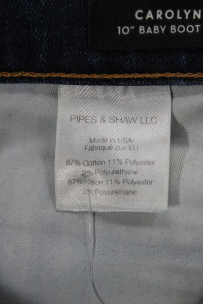 Veronica Beard Womens Bootcut Jeans High Rise Blue Cotton Blend Size 25