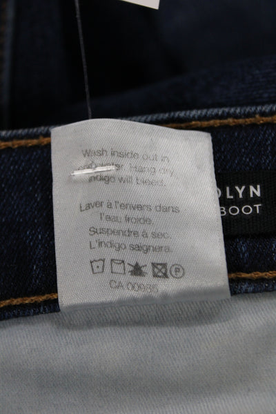 Veronica Beard Womens Bootcut Jeans High Rise Blue Cotton Blend Size 25