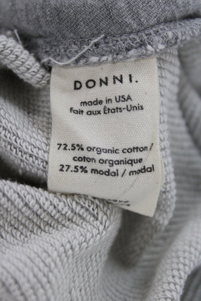 Donni Unisex Jogger Sweatpants Gray Drawstring Organic Cotton Modal Size XS