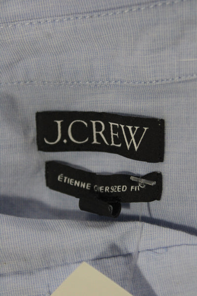 J Crew Women Blue 100% Cotton Collared Button Up Long Sleeve Shirt Size S
