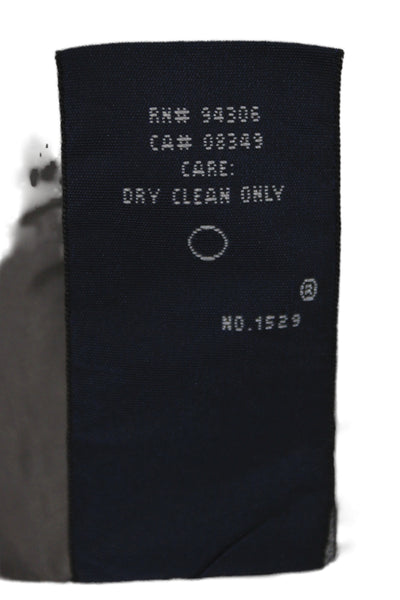 Ralph Lauren Blue Label Women Gray Basic Jacket Lambs Wool Button Size 8