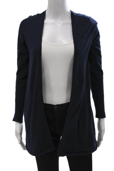 Christopher Fischer Women Blue 100% Cashmere V-Neck Cardigan Long Sleeve Size S