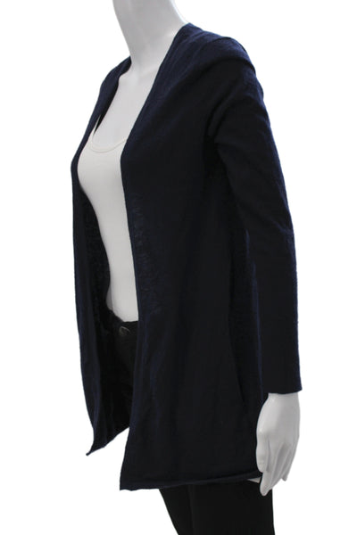 Christopher Fischer Women Blue 100% Cashmere V-Neck Cardigan Long Sleeve Size S