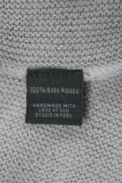 Carina Hildebrandt Women Baby Alpaca Coatigan Beige Size 1