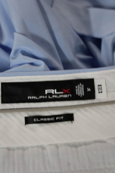 RLX Ralph Lauren Mens Athletic Blue Shorts Size 34