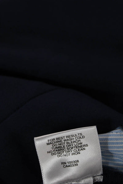 Peter Millar Mens Casual Blue Solid Shorts Button Closure Size 34