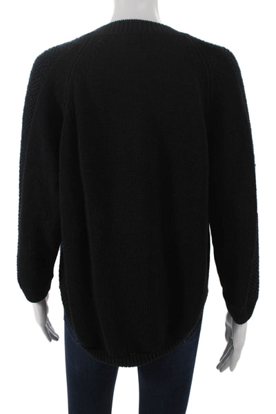 3.1 Phillip Lim Women Black V-Neck Pullover Long Sleeve Size M
