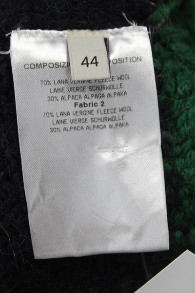 Stella McCartney Womens Multicolor Geometric Pullover Sweater Wool Size 44