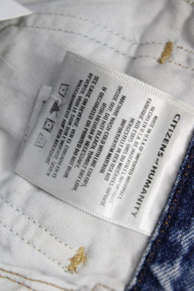 Citizens of Humanity Women Straight Jeans High Rise Blue Size 26