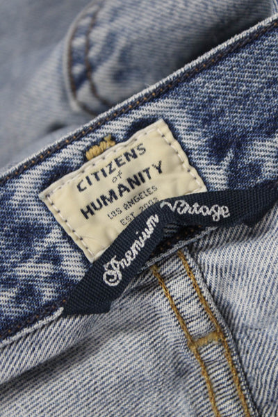 Citizens of Humanity Women Straight Jeans High Rise Blue Size 26