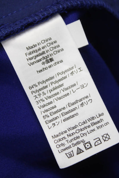 J Crew Women Dress Pants Blue Hook & Eye 64%Poly 31%Viscose Size 16 Tall