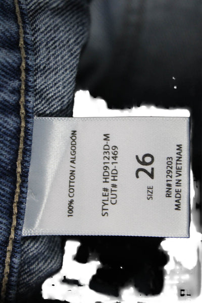 Hidden Women Straight High Rise Blue Jeans 100% Cotton Size 26
