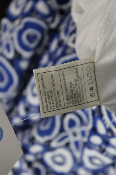 BB Dakota Womens Plus Shift Dress Blue Cotton Sleeveless Geometric Knee Size 18