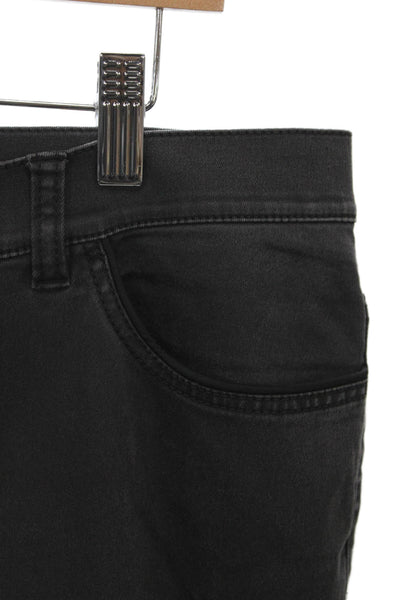 Lafayette 148 New York Women Chino Pants Black Polyester Blend Size 16