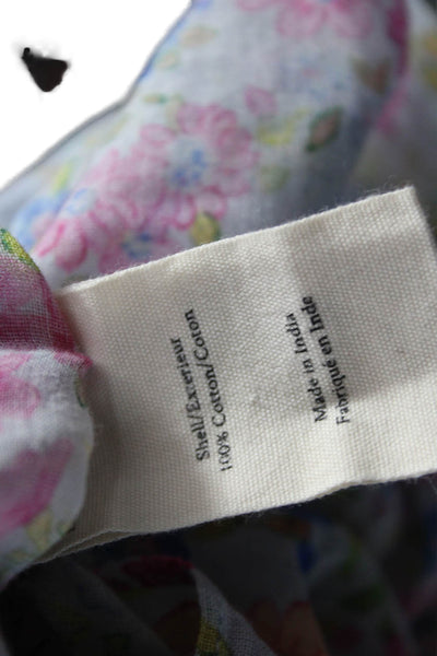 Love Shack Fancy Women Multicolor Floral Sleeveless Cotton Blouse Size S