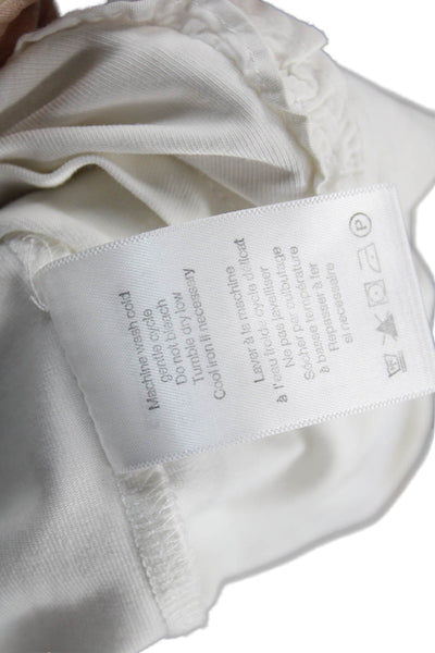 Veronica Beard Womens Basic V-Neck Sleeveless White Blouse Size S