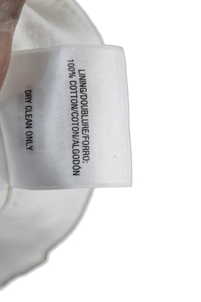 Favorite Daughter Womens Dress Pants White Linen Blend Solid Size 4