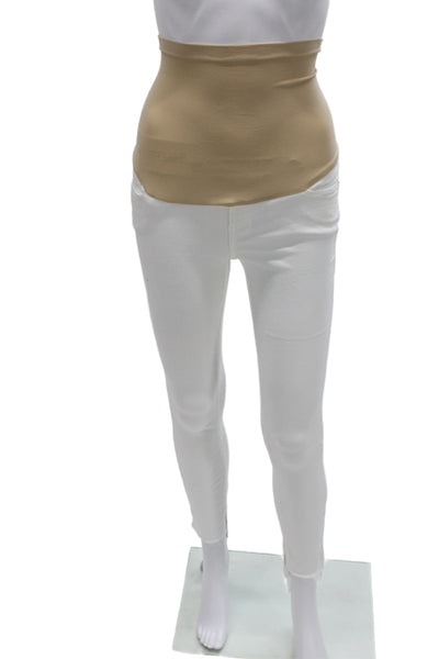 Frame Denim Womens Skinny White Jeans Maternity Size 26