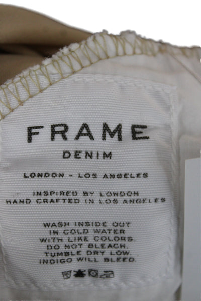 Frame Denim Womens Skinny White Jeans Maternity Size 26