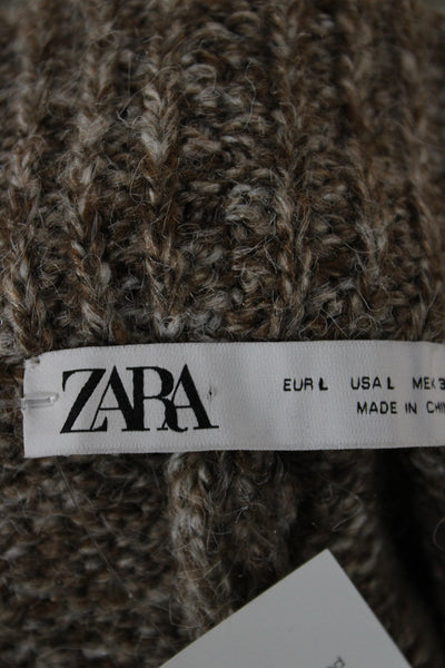 Zara Women Hot Pants Brown Pull On Size L