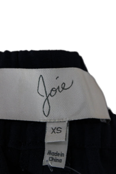 Zara Womens Jogger Pants Blue Polyester Pull On Size XS
