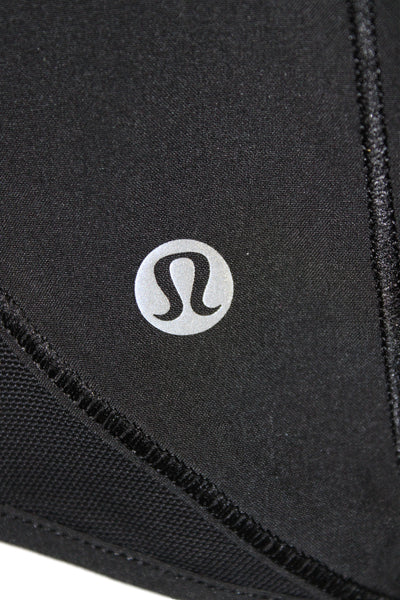 Lululemon Womens Athletic Black Shorts Recycled Polyester Size 6