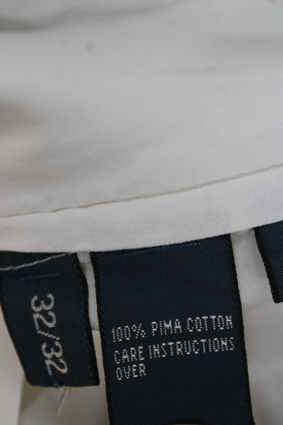 Polo Ralph Lauren Men Chino Pants White Pima Cotton Size 32