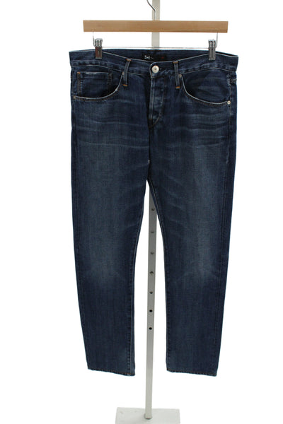 3x1 NYC Mens Straight Jeans Blue Cotton High Rise Size 32