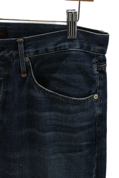 3x1 NYC Mens Straight Jeans Blue Cotton High Rise Size 32
