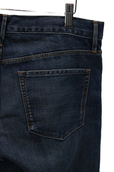 3x1 NYC Mens Straight Jeans Blue Cotton High Rise Size 32
