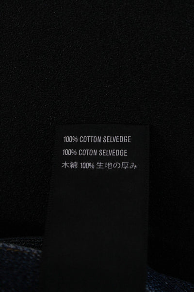 3x1 NYC Mens Straight Jeans Blue Cotton High Rise Size 32