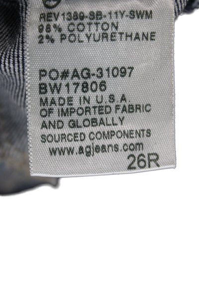 AG Adriano Goldschmied Womens Skinny Distressed Maternity Jeans Blue Size 26